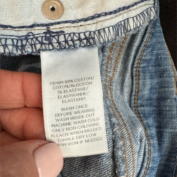 LOFT Blue Denim Jean Shorts Size 16/33 - Picture 5 of 5